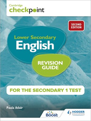 cover image of Cambridge Checkpoint Lower Secondary English Revision Guide for the Secondary 1 Test